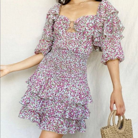 Women’s Layered Ruffle Dress - Picture 11 of 15